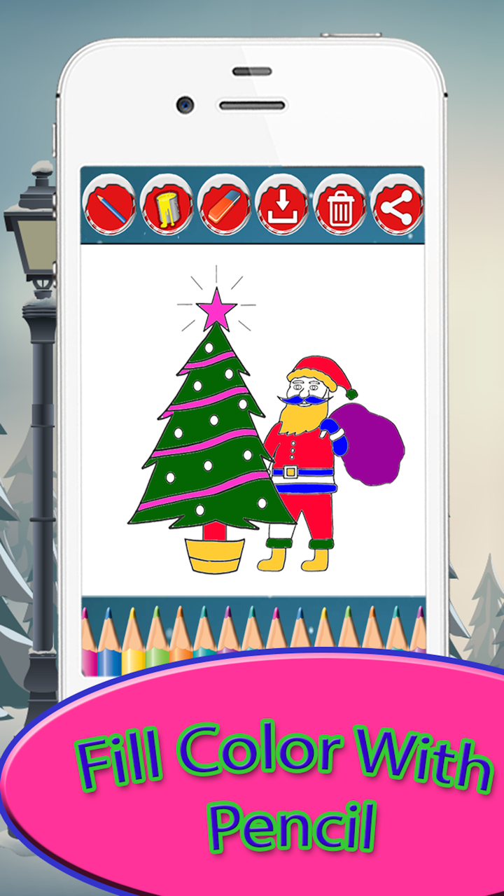 Christmas Drawing Pad - holiday activities for kid screenshot 4