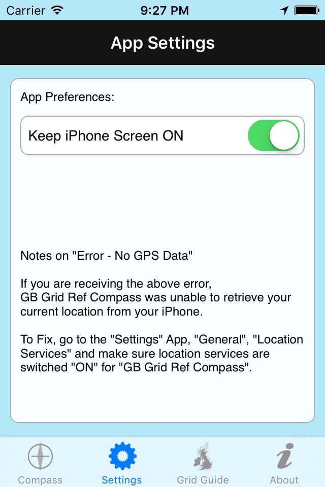 GB Grid Ref Compass screenshot 3