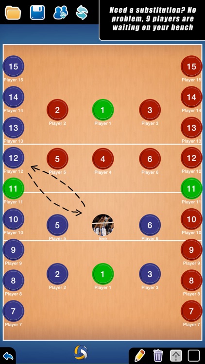 Coach Tactical Board for Volleyball
