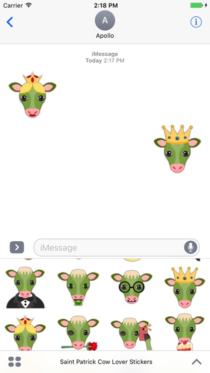 Saint Patrick Cow Lover Stickers screenshot-3