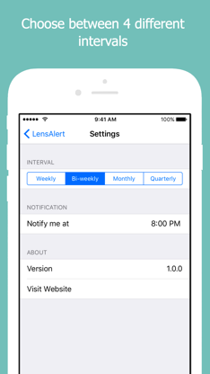 LensAlert - Contact Lens Reminder and Tracker screenshot 3