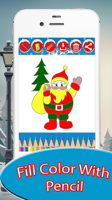 Screenshot #2 pour Christmas Drawing Pad - holiday activities for kid