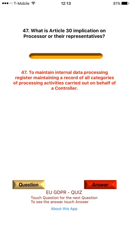 EU GDPR QUIZ CBT screenshot-3