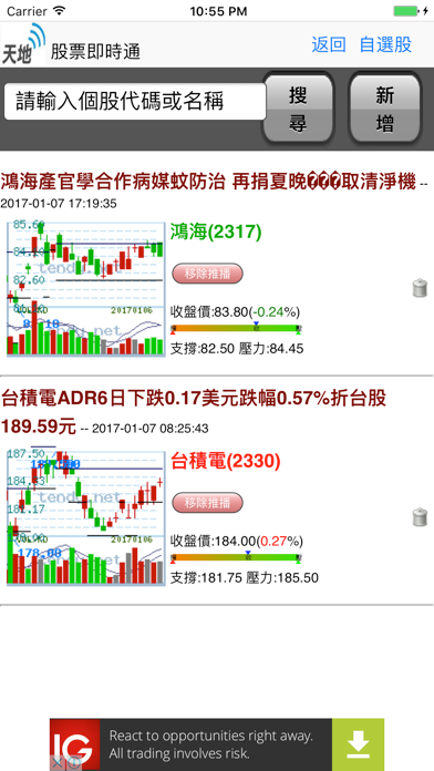 Screenshot #1 pour 股票即時通