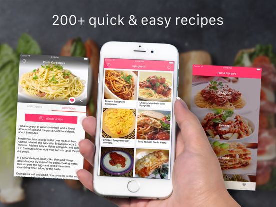 Screenshot #4 pour Pasta Recipes: Healthy cooking recipes & videos