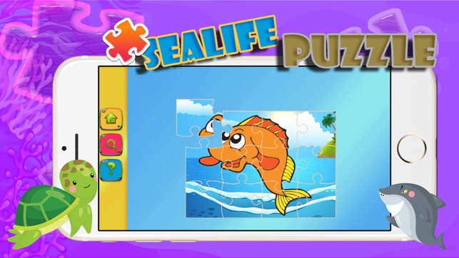 Sealife Cartoon jigsaw kids puzzle games(圖5)-速報App