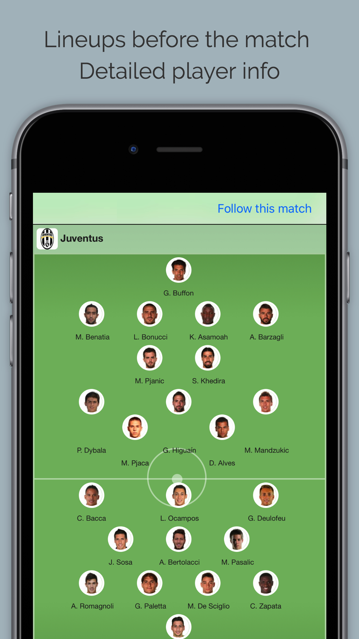 Live Scores for Juventus