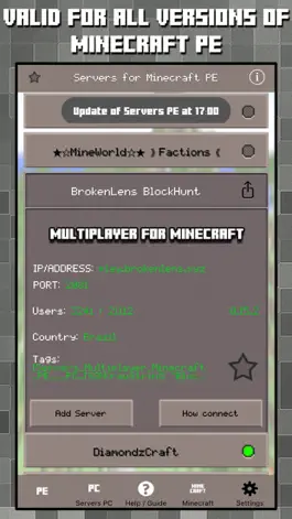Game screenshot Multiplayer Servers for Minecraft PE & PC w Mods apk