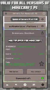 Multiplayer Servers for Minecraft PE & PC w Mods screenshot #2 for iPhone