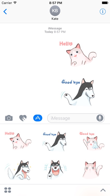 Beauty Dog & Beast Cat. Stickers by Design73