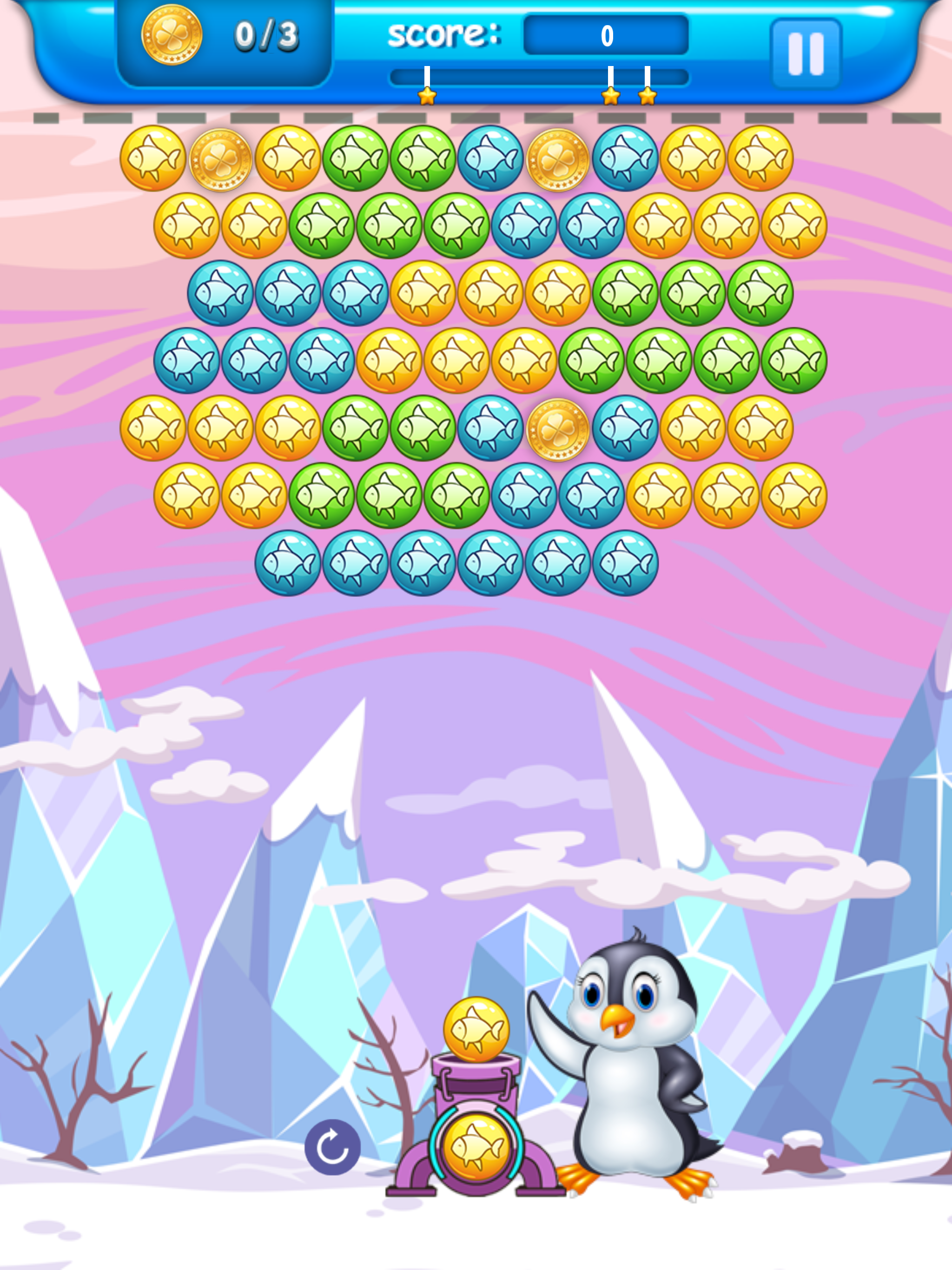 Penguins Funny - Bubble Shooter