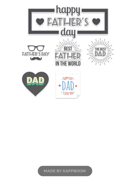 Screenshot #5 pour Happy Father's Day Stickers