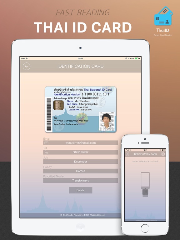 Screenshot #4 pour Thai ID - Thai Smart Card App