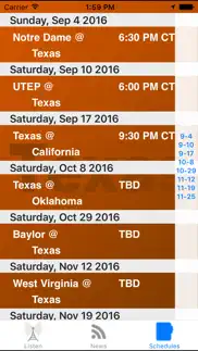 texas football - sports radio, scores & schedule iphone screenshot 4
