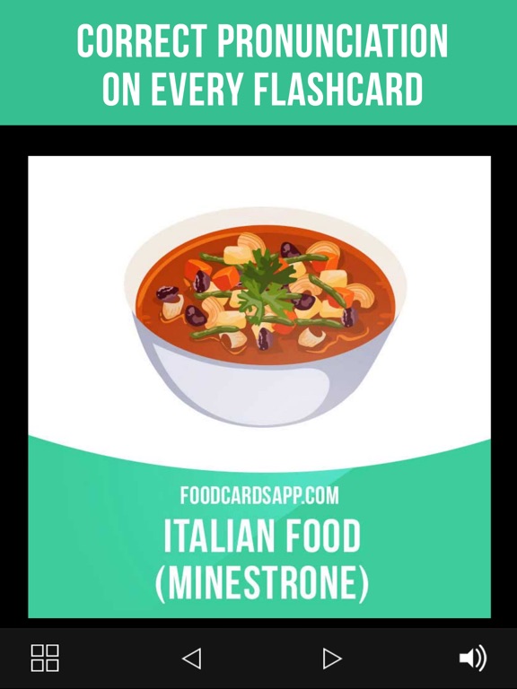 Screenshot #6 pour Food Cards in English