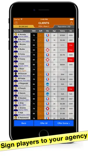 Basketball Agent: Manager Sim screenshot 1