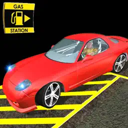 Crazy Car Gas Station Parking app icon