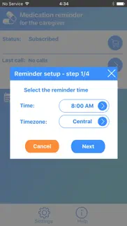 How to cancel & delete medication call reminder for the caregiver 1