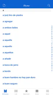 spanish rhyme dictionary iphone screenshot 1