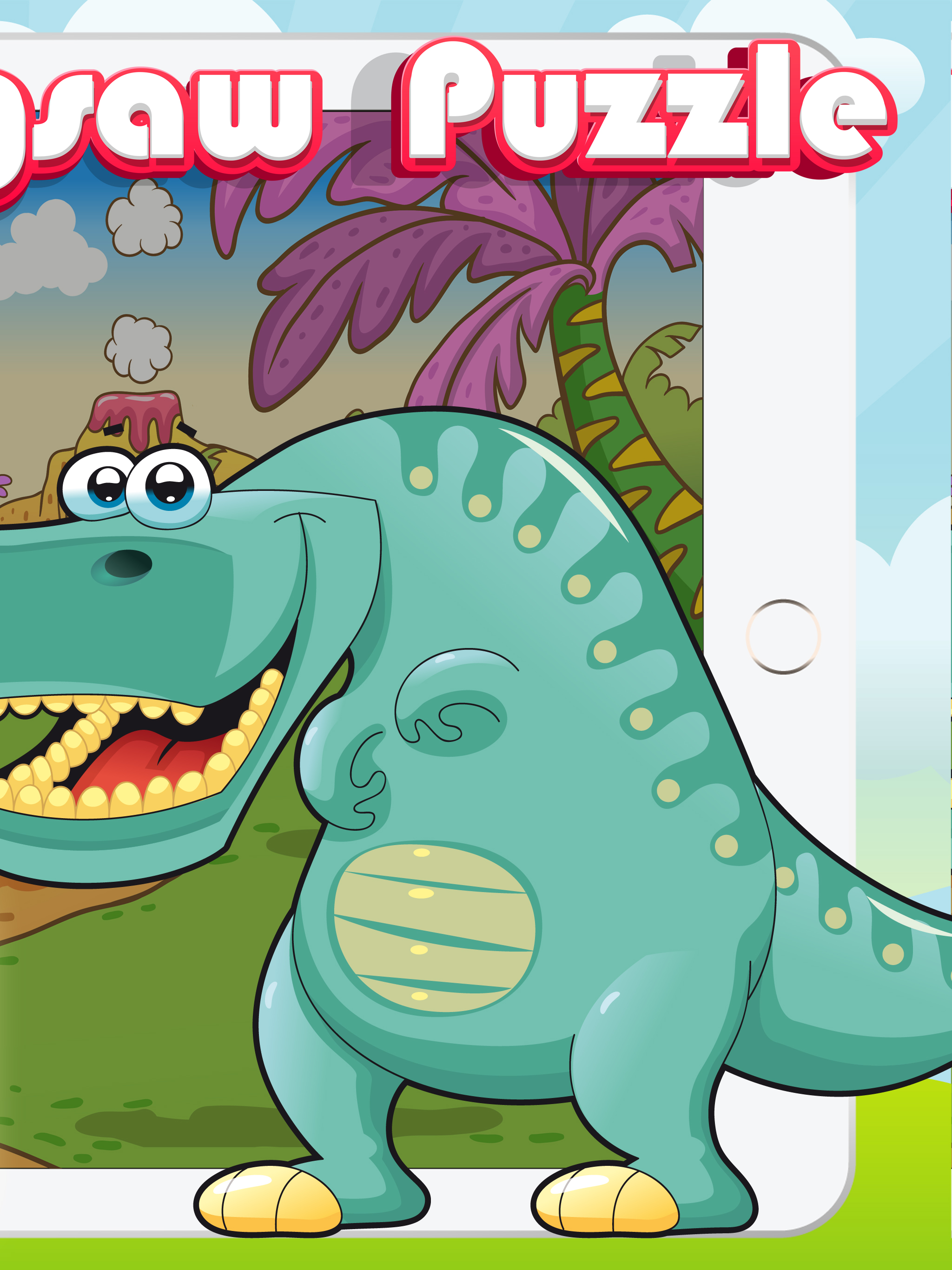 Dinosaur jigsaw puzzle pet  games for kids toddler