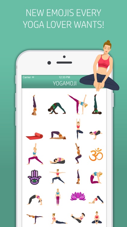 Yogamoji: Blissed out emojis & stickers for yogis