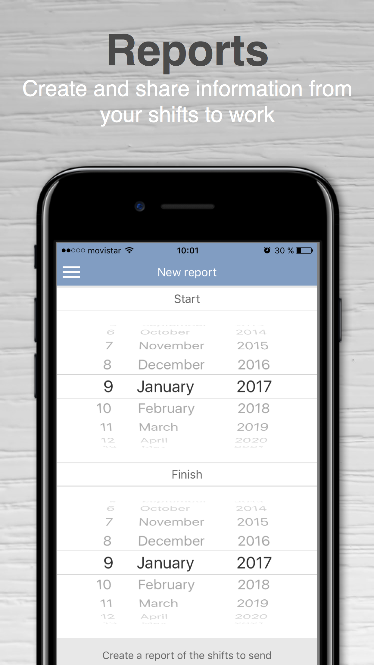 Work shifts - Calendar