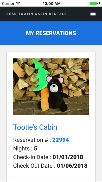 Screenshot #2 pour Bear Tootin Cabin Rentals