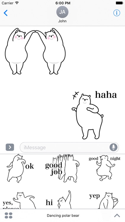 Dancing polar bear