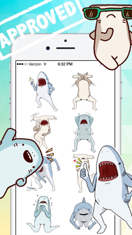 Crazy Sharks Stickers!