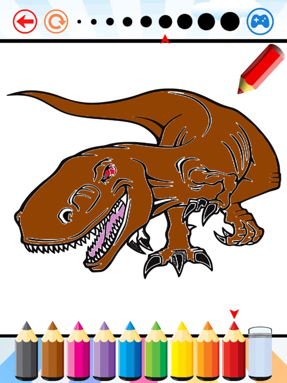 Dino Coloring Book - Dinosaur Drawing and Painting iPad screenshot 1 - Education app