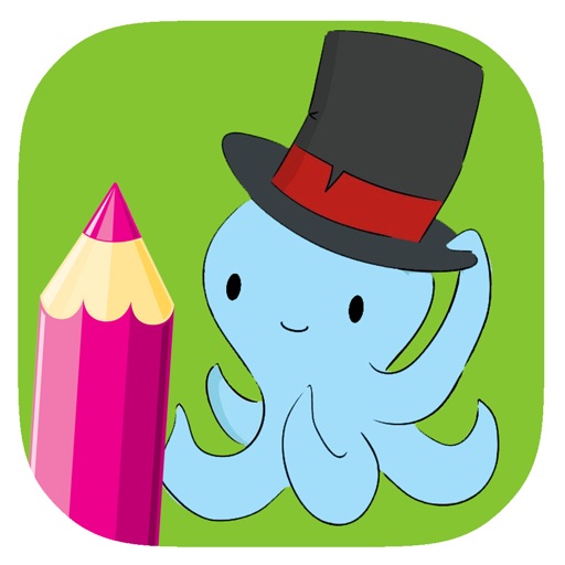 Coloring Book Octopus Game For Kids Edition Icon