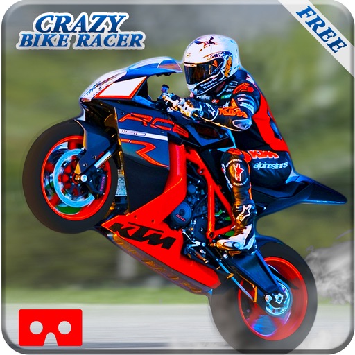 VR - Crazy Bike Traffic Racing-2017 Free Icon