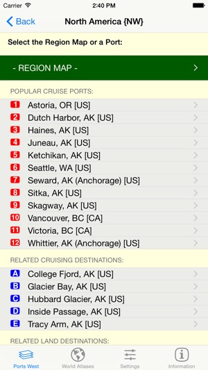 Cruise Ports -West  Zoomable Atlas(圖3)-速報App