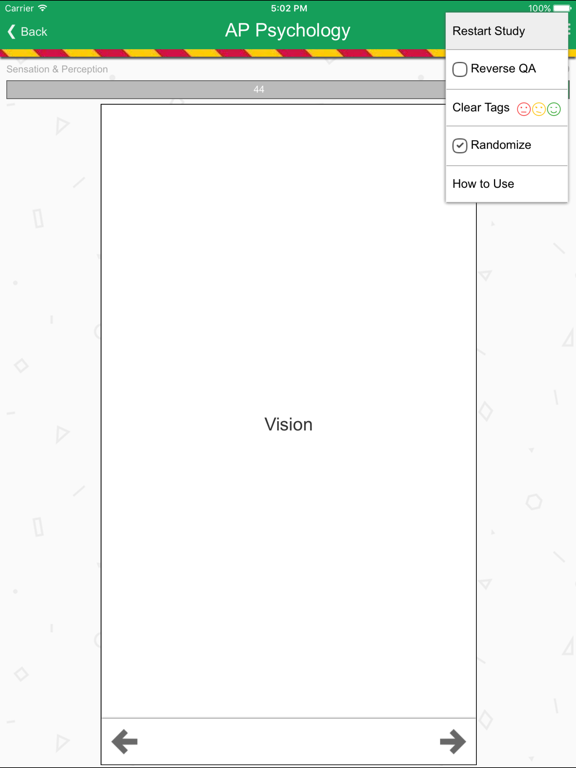 Screenshot #5 pour Barron's AP Psychology Flash Cards