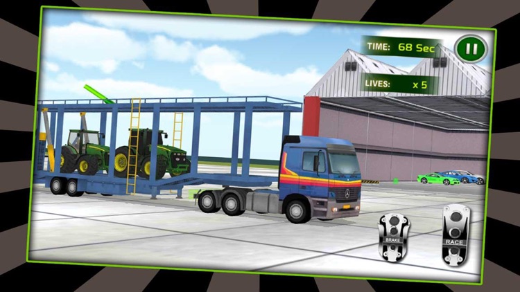 3D Farming Tractor Cargo Airplane Pilot