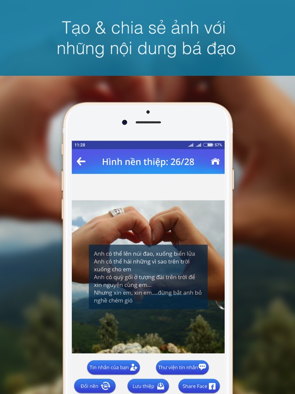 SMS Kute - Tin Nhan Yeu Thuong iPad screenshot