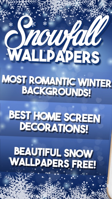 How to cancel & delete Snowfall Wallpaper – Romantic Winter Backgrounds from iphone & ipad 1