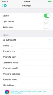 decide now! lite iphone screenshot 4
