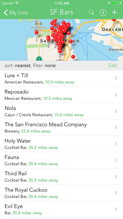 PlaceList: Create, search & tag lists of places