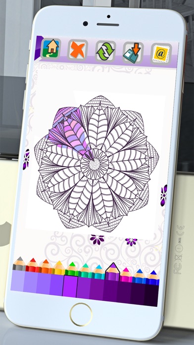 How to cancel & delete Mandala Coloring Book Adults Calm Color Therapy from iphone & ipad 3