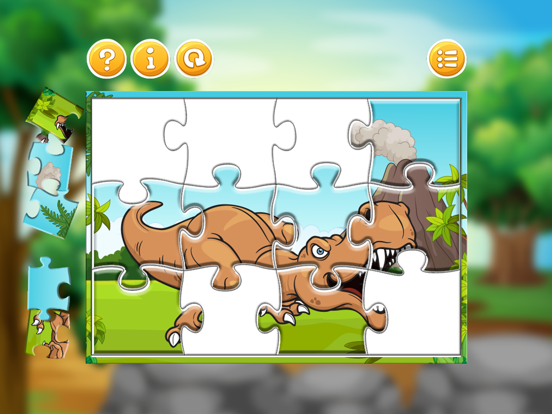 Dinosaur Park Jigsaw Puzzle Jurassic Dino World iPad screenshot