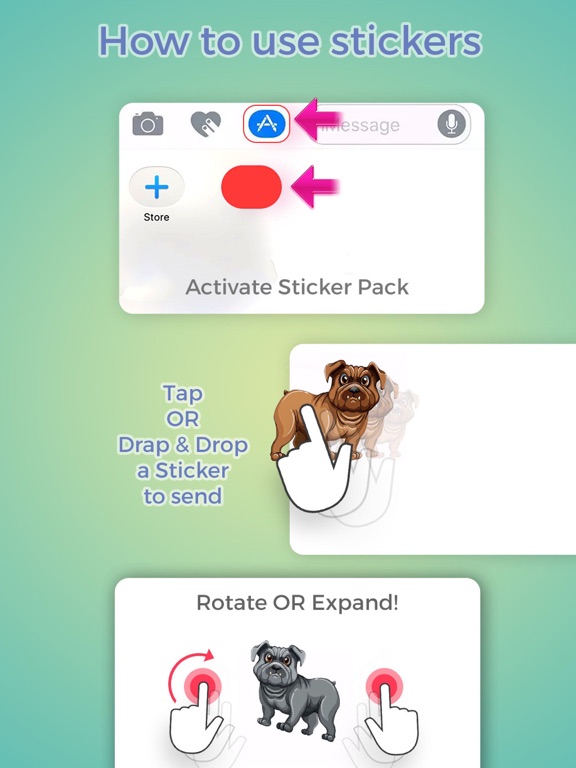 Dog Lover Stickers iPad screenshot