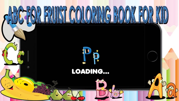 abc for fruits coloring book for kid