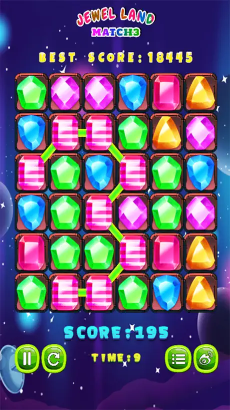 País Jewel Match 3 Puzzle juego Juegos