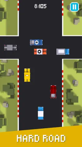 Game screenshot Hard Road - Don’t Crash The Car On Pixel Highway 2 mod apk