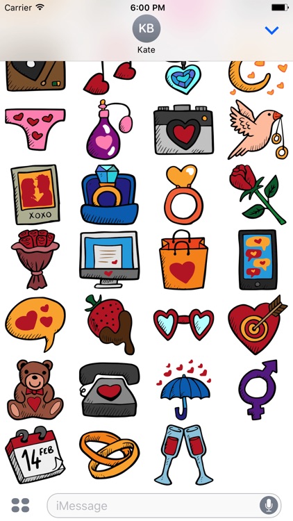 Dating Stickers -Valentine's Day 2017 For Messages screenshot-4
