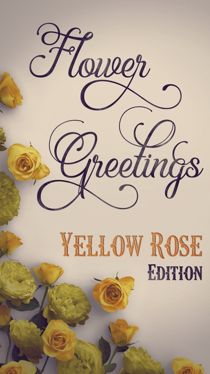 Flower Greetings Yellow Roses