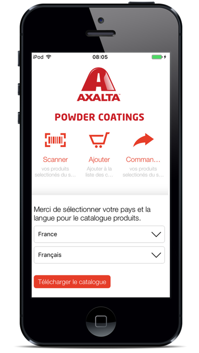 Screenshot #1 pour Application Axalta Powder