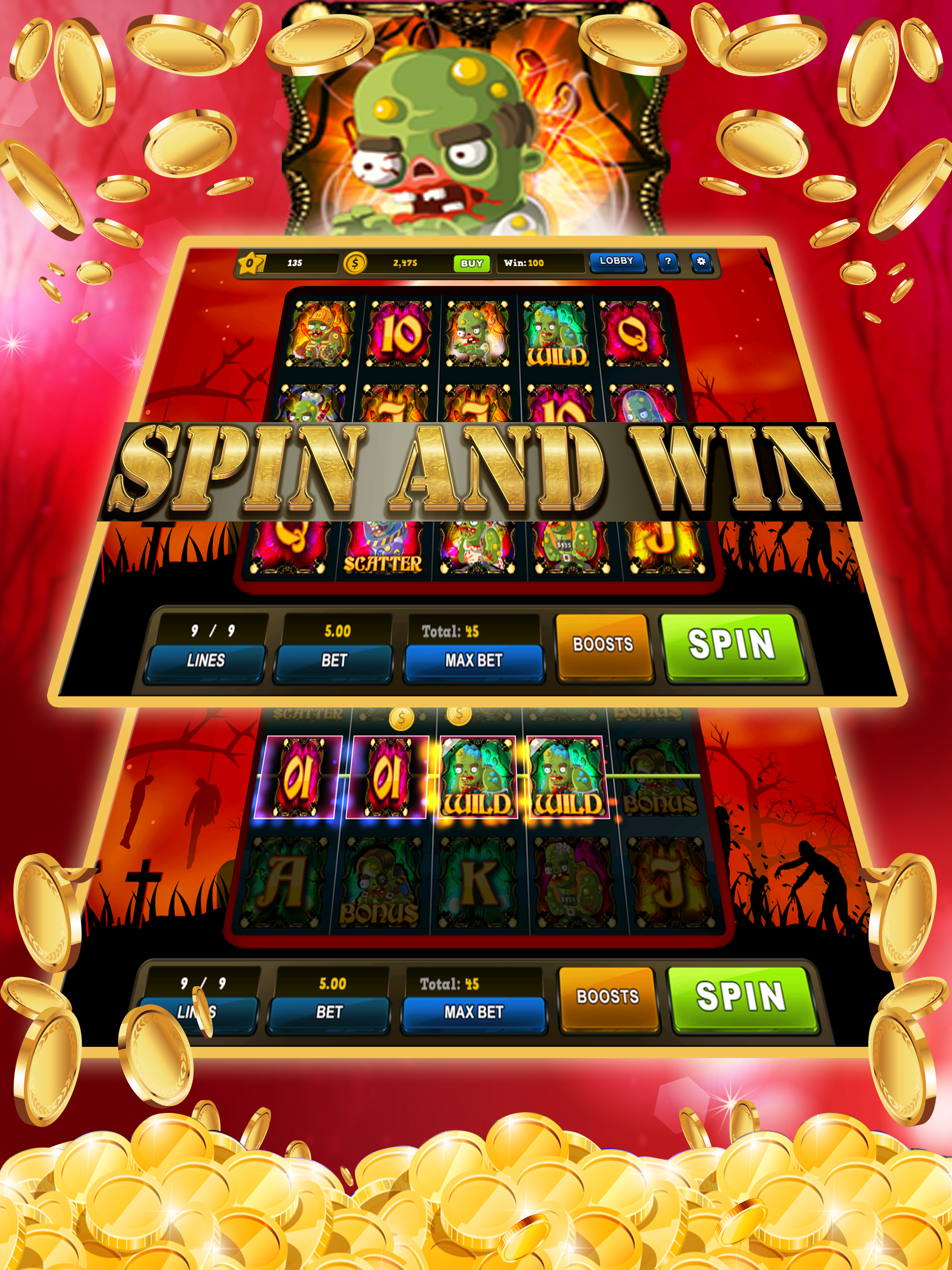 Epic Dead Zombie Slots - Spin to Win 2017