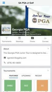 Georgia PGA Junior Tour screenshot #1 for iPhone